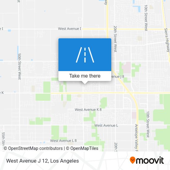 West Avenue J 12 map