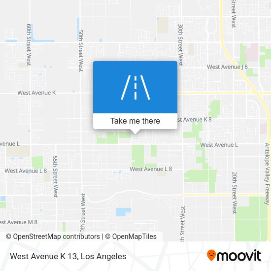 West Avenue K 13 map