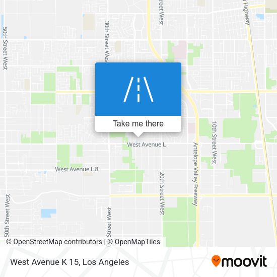 West Avenue K 15 map