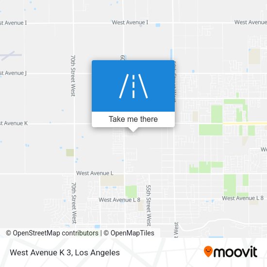 Mapa de West Avenue K 3