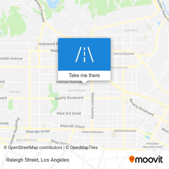 Raleigh Street map