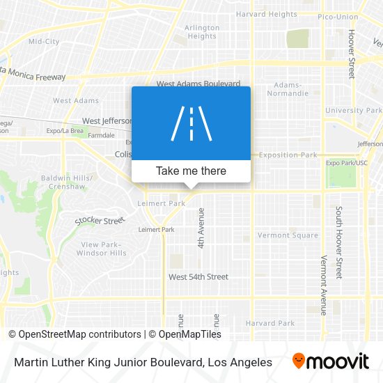 Mapa de Martin Luther King Junior Boulevard