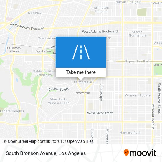 South Bronson Avenue map