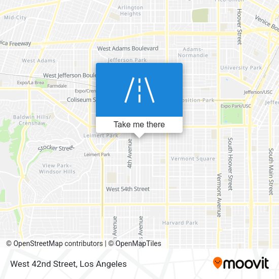 Mapa de West 42nd Street