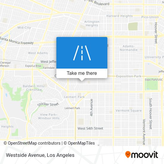 Mapa de Westside Avenue