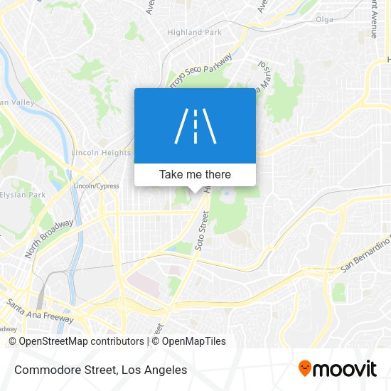 Commodore Street map