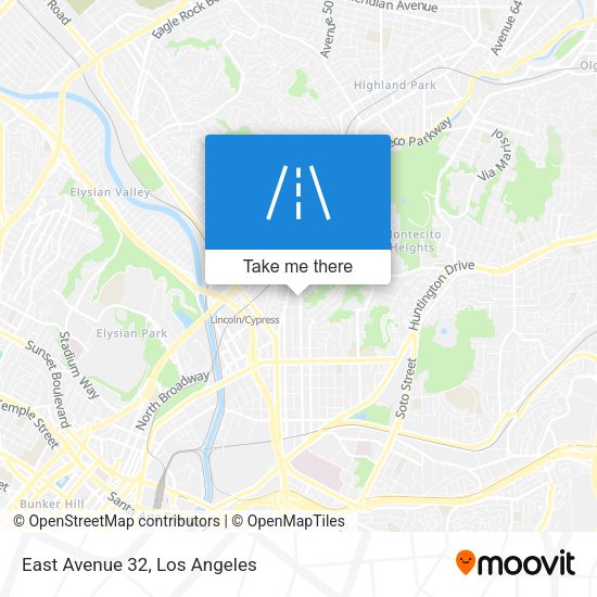 Mapa de East Avenue 32