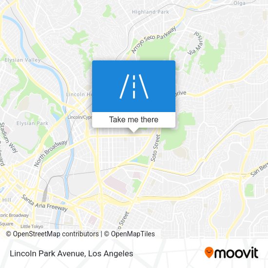 Lincoln Park Avenue map