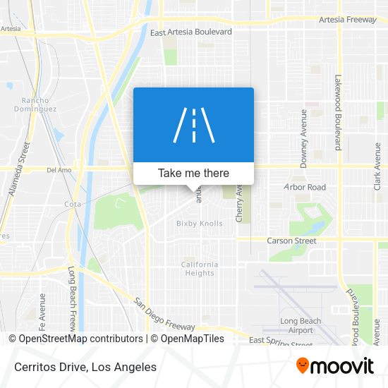 Cerritos Drive map