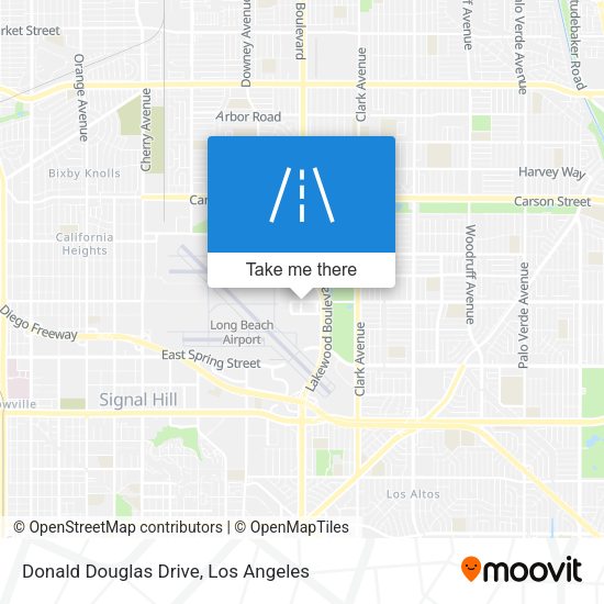 Donald Douglas Drive map
