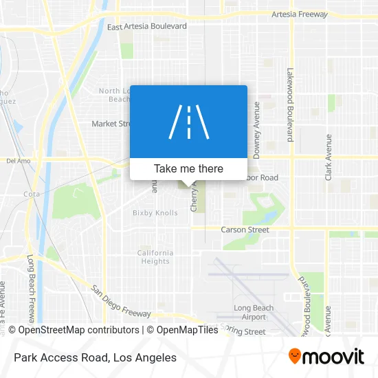 Park Access Road map