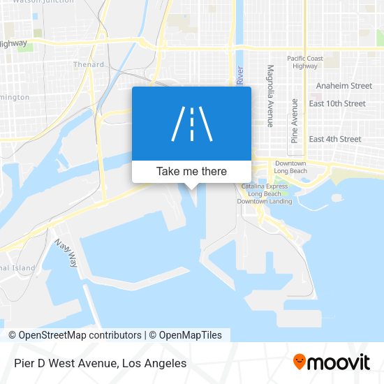 Pier D West Avenue map
