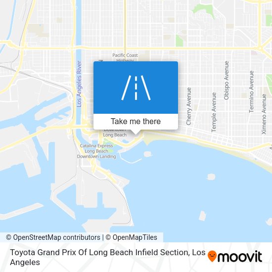 Toyota Grand Prix Of Long Beach Infield Section map