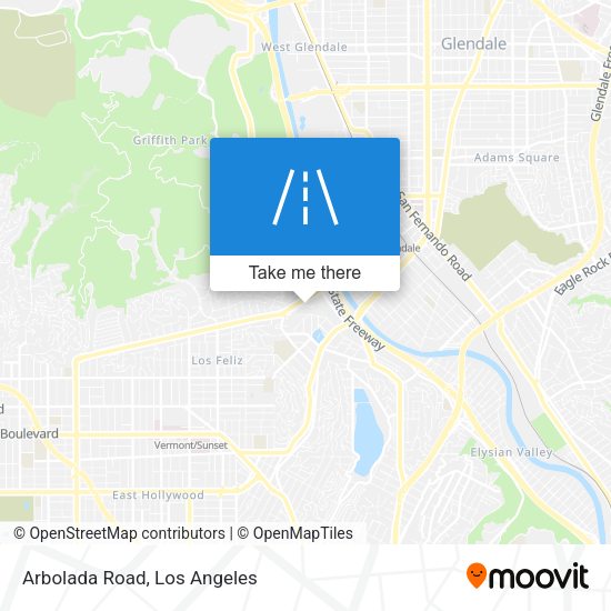 Mapa de Arbolada Road