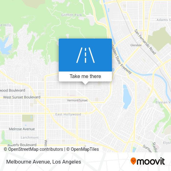 Melbourne Avenue map