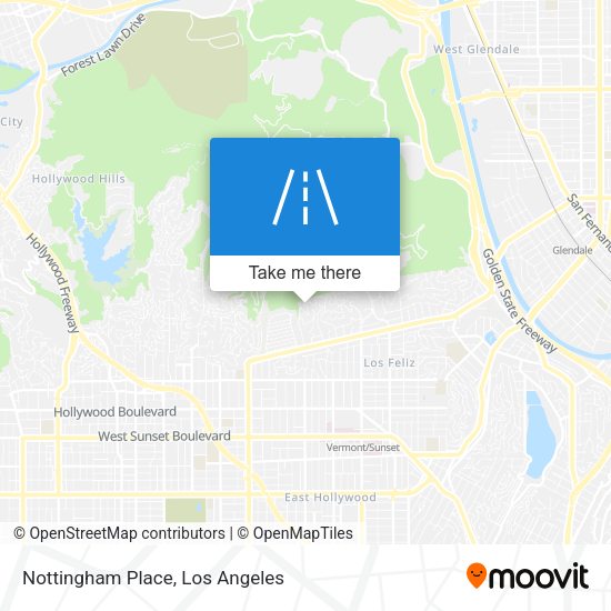 Mapa de Nottingham Place