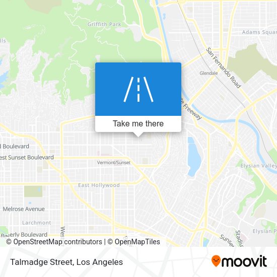 Talmadge Street map