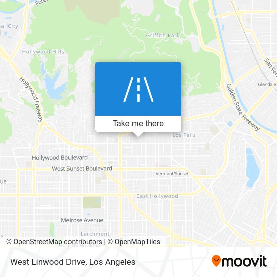 West Linwood Drive map