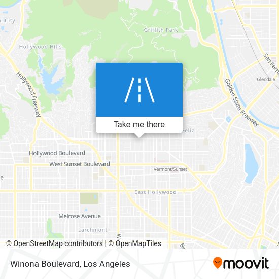 Winona Boulevard map