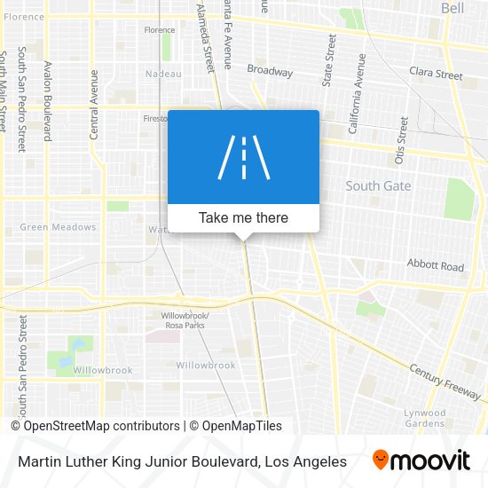 Mapa de Martin Luther King Junior Boulevard