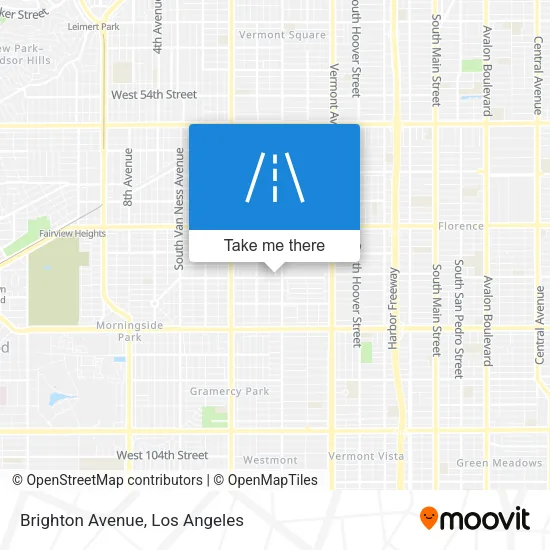 Brighton Avenue map