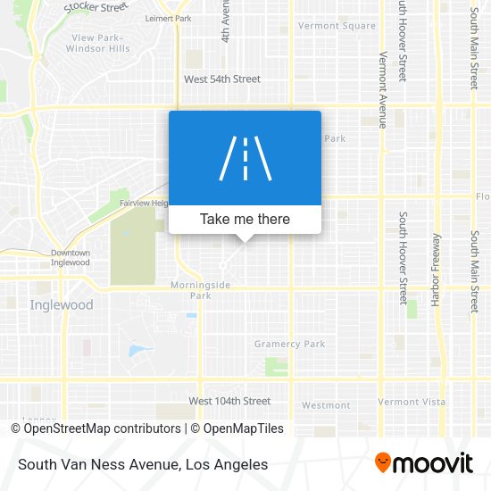 Mapa de South Van Ness Avenue