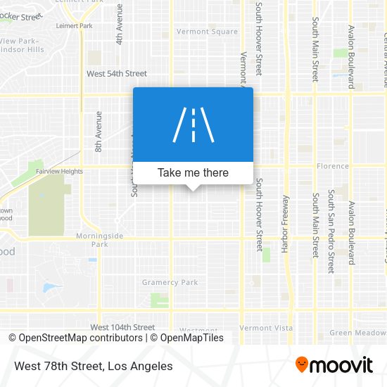 Mapa de West 78th Street