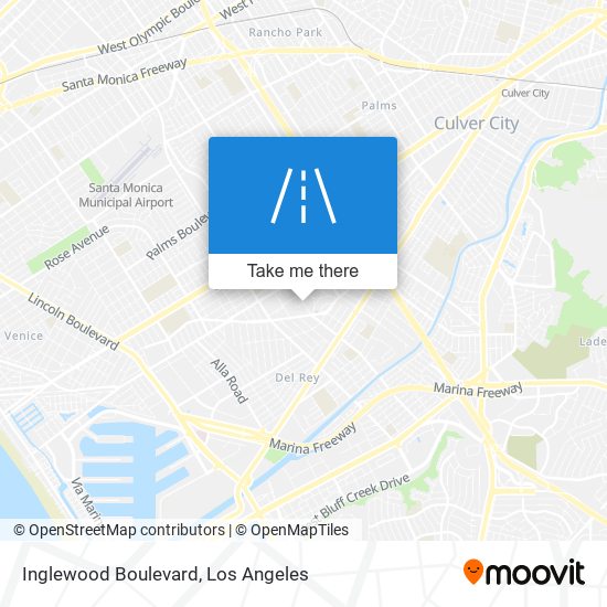 Inglewood Boulevard map