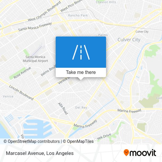 Marcasel Avenue map