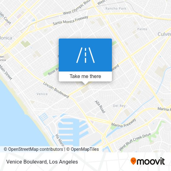 Venice Boulevard map