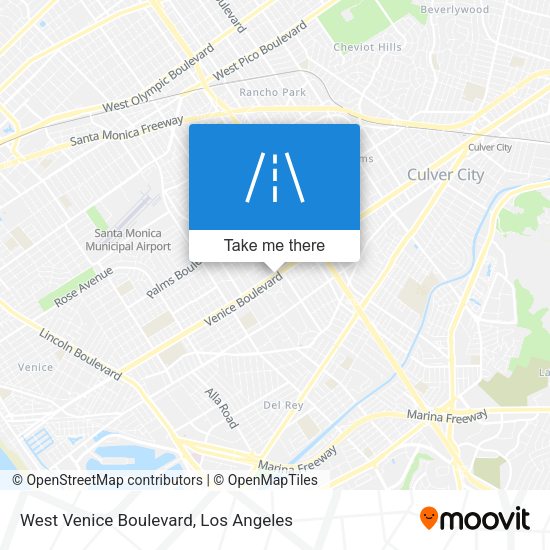 West Venice Boulevard map