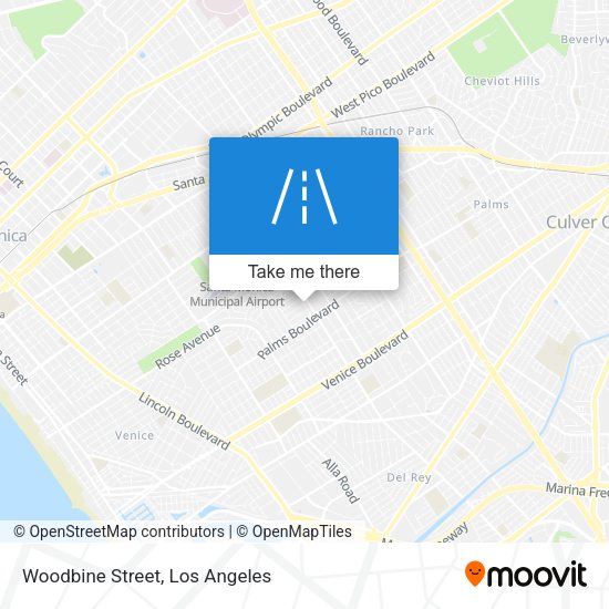 Mapa de Woodbine Street