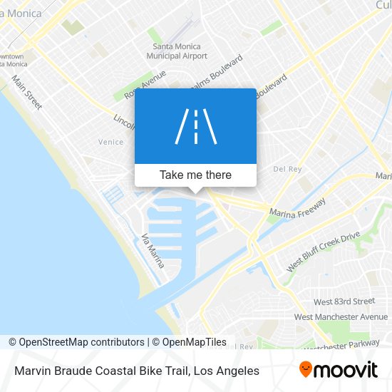 Marvin Braude Coastal Bike Trail map