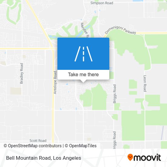 Mapa de Bell Mountain Road