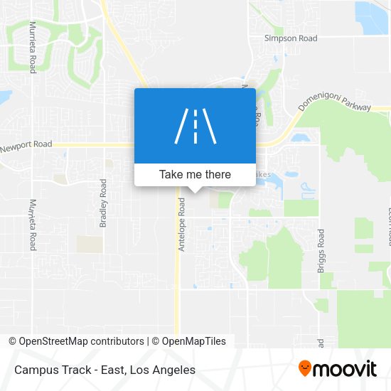 Campus Track - East map