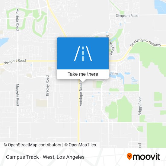 Campus Track - West map