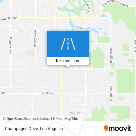 Champagne Drive map