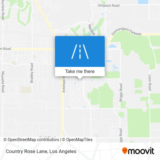 Country Rose Lane map