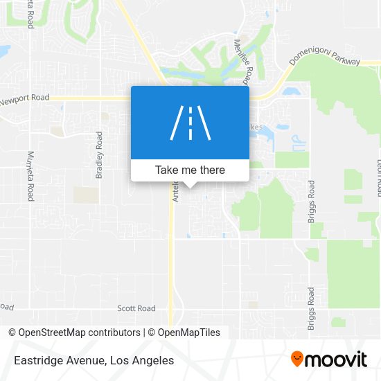Mapa de Eastridge Avenue