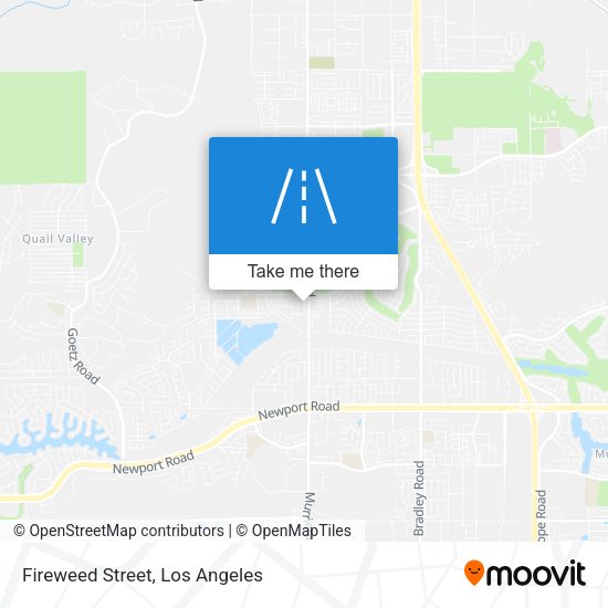 Fireweed Street map