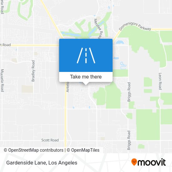 Gardenside Lane map