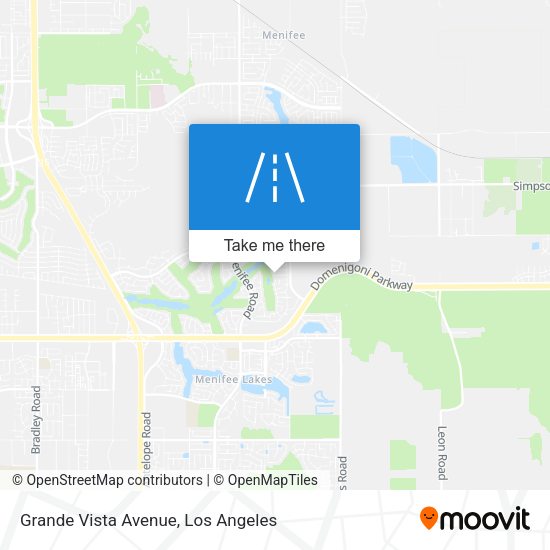 Grande Vista Avenue map
