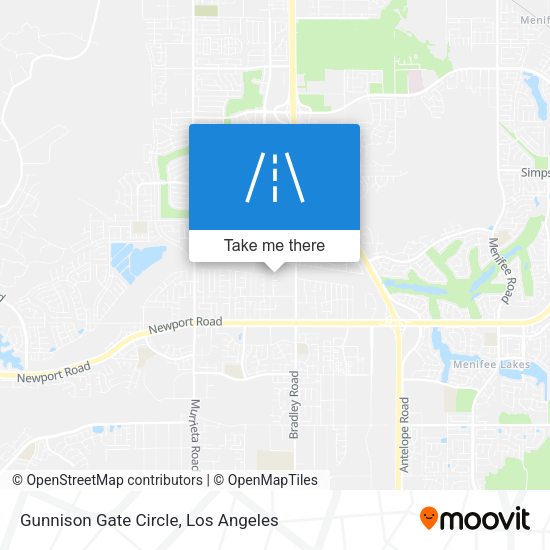 Gunnison Gate Circle map