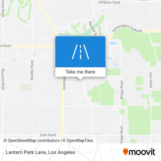 Lantern Park Lane map