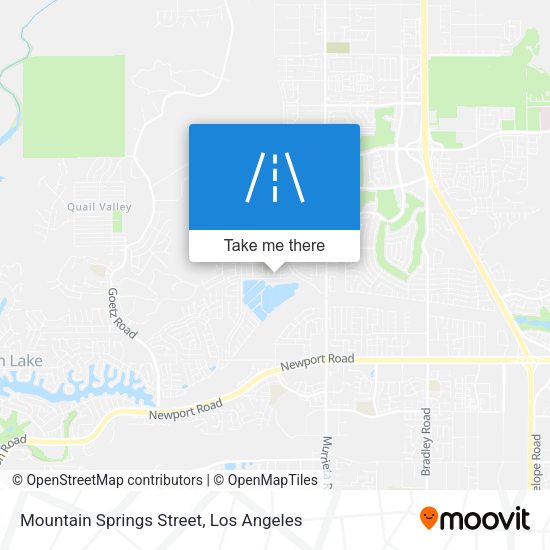 Mapa de Mountain Springs Street