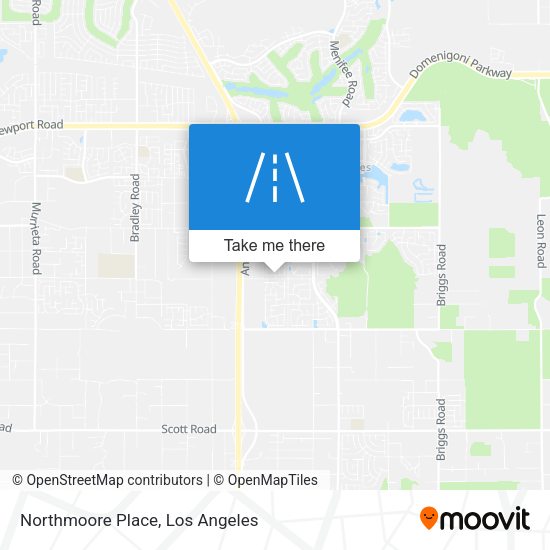 Northmoore Place map