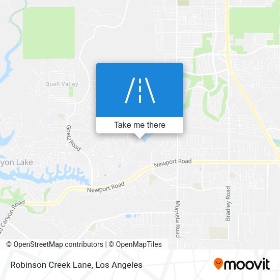 Robinson Creek Lane map