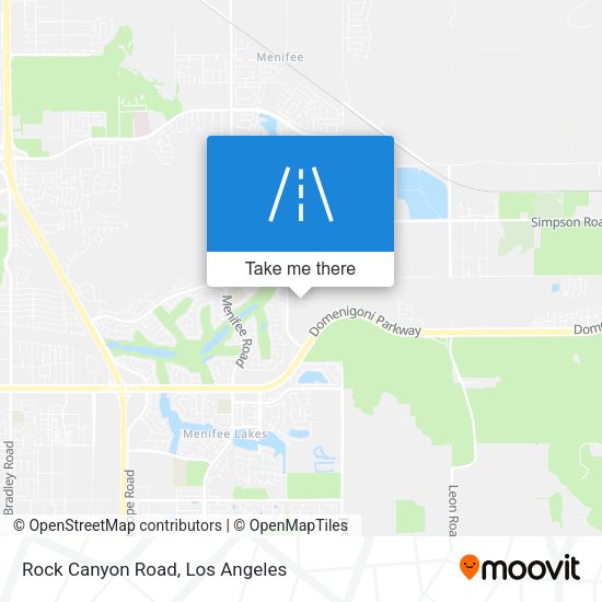 Rock Canyon Road map