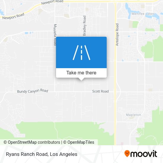 Ryans Ranch Road map