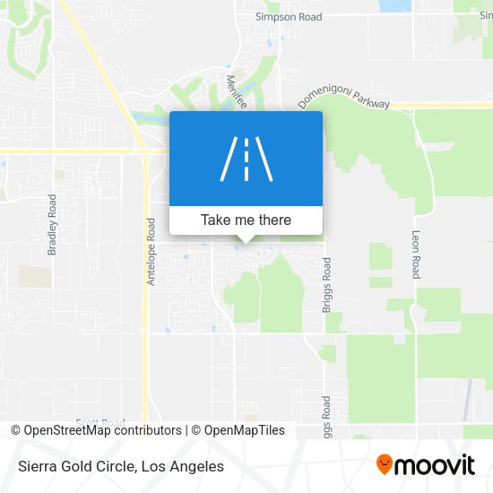 Sierra Gold Circle map